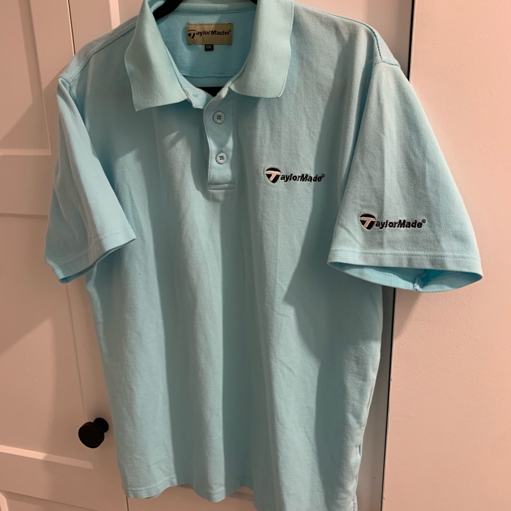 TaylorMade Men's Light Blue Polo Shirt